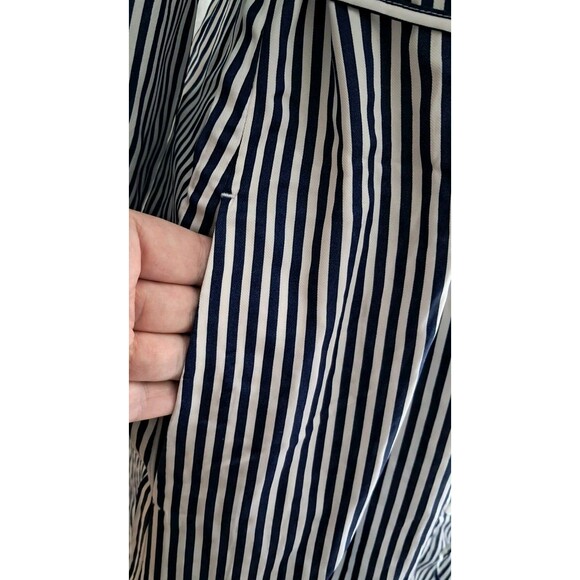 J.Crew Long Amelia Shirtdress Striped Drapey Viscose Twill CF659 Size XS NWT - Picture 4 of 12
